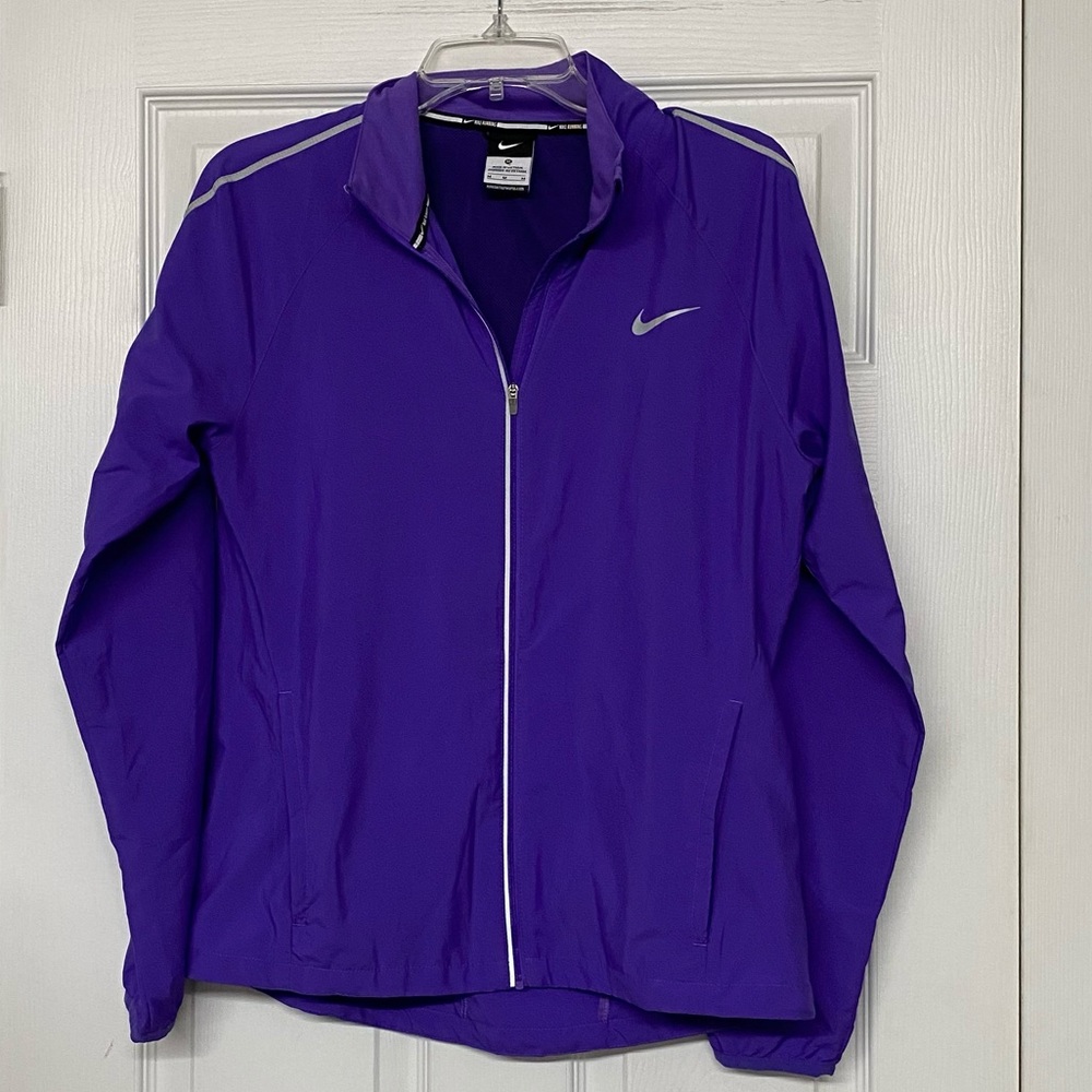 Nike Running Light-speed Racer Purple Jacket Vented Back Sz M
